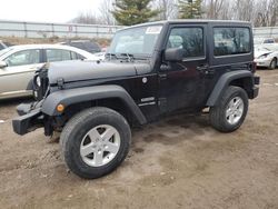 Jeep Wrangler Sport salvage cars for sale: 2018 Jeep Wrangler Sport