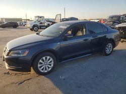 Volkswagen Passat salvage cars for sale: 2014 Volkswagen Passat S