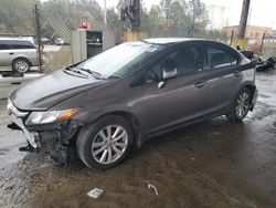 Honda Civic Vehiculos salvage en venta: 2012 Honda Civic EX