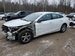 Chevrolet salvage cars for sale: 2017 Chevrolet Malibu LS