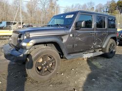 Jeep Wrangler salvage cars for sale: 2019 Jeep Wrangler Unlimited Sport