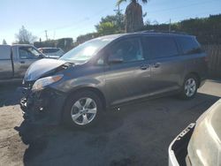 Toyota Sienna le salvage cars for sale: 2014 Toyota Sienna LE