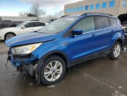 Ford Escape sel salvage cars for sale: 2018 Ford Escape SEL