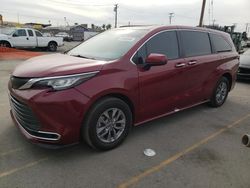 Toyota Sienna xle salvage cars for sale: 2022 Toyota Sienna XLE