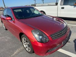 Infiniti salvage cars for sale: 2006 Infiniti G35