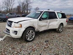 Ford Expedition salvage cars for sale: 2016 Ford Expedition EL Platinum