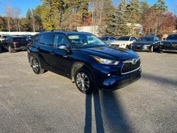 Toyota Highlander salvage cars for sale: 2020 Toyota Highlander Hybrid XLE