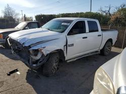 Salvage cars for sale from Copart San Martin, CA: 2016 Dodge RAM 1500 ST