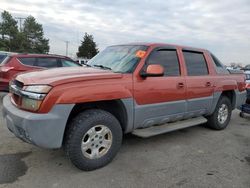 Chevrolet salvage cars for sale: 2002 Chevrolet Avalanche K1500