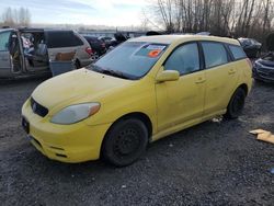 Toyota Corolla salvage cars for sale: 2004 Toyota Corolla Matrix XR