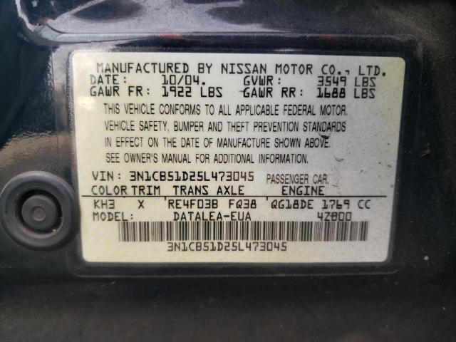 2005 Nissan Sentra 1.8