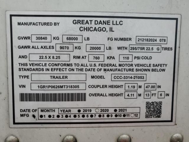 2021 Great Dane DRY 53FT