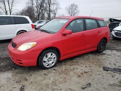 Salvage cars for sale from Copart Cicero, IN: 2003 Toyota Corolla Matrix XR