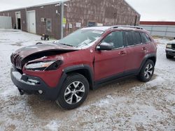 Salvage cars for sale from Copart Rapid City, SD: 2017 Jeep Cherokee Trailhawk