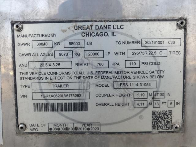 2020 Great Dane 53FT Reefr