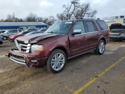 Ford Expedition salvage cars for sale: 2017 Ford Expedition Platinum