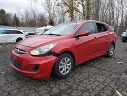 Salvage cars for sale from Copart Portland, OR: 2012 Hyundai Accent GLS