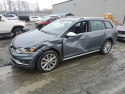 Volkswagen Golf salvage cars for sale: 2017 Volkswagen Golf Alltrack S