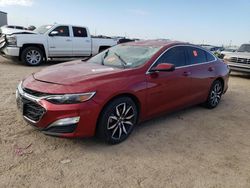 Salvage cars for sale from Copart Amarillo, TX: 2021 Chevrolet Malibu RS