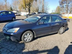 Salvage cars for sale from Copart Portland, OR: 2006 Honda Accord LX