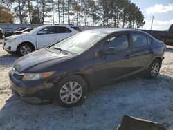 Honda Civic lx salvage cars for sale: 2012 Honda Civic LX