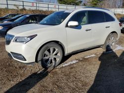 2016 Acura MDX Advance en venta en Davison, MI