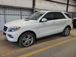 Mercedes-Benz m-Class salvage cars for sale: 2012 Mercedes-Benz ML 350 4matic