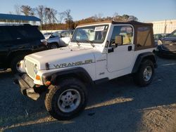 Jeep Wrangler salvage cars for sale: 2002 Jeep Wrangler / TJ SE