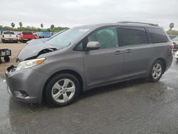 Toyota Sienna le salvage cars for sale: 2016 Toyota Sienna LE