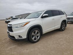 Toyota Highlander Vehiculos salvage en venta: 2016 Toyota Highlander Limited