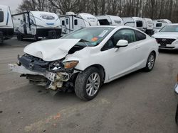 Vehiculos salvage en venta de Copart Glassboro, NJ: 2012 Honda Civic EX