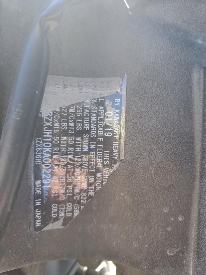 2019 Kawasaki ZX636 K