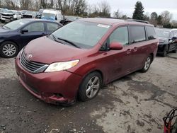 Toyota Sienna le salvage cars for sale: 2011 Toyota Sienna LE