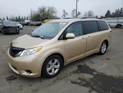 Toyota Sienna le salvage cars for sale: 2014 Toyota Sienna LE