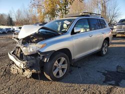 Salvage cars for sale from Copart Portland, OR: 2012 Toyota Highlander Limited