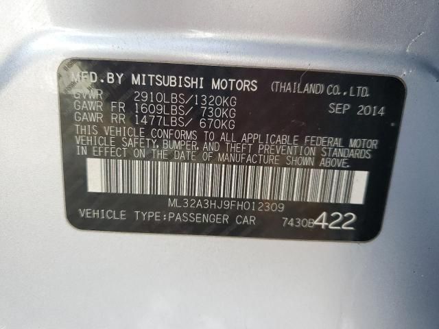 2015 Mitsubishi Mirage DE