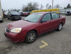 Chevrolet Malibu salvage cars for sale: 2007 Chevrolet Malibu LS