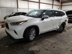 Toyota Highlander salvage cars for sale: 2021 Toyota Highlander Hybrid Limited