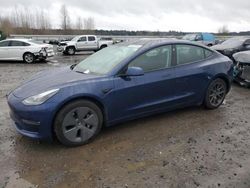 Tesla salvage cars for sale: 2022 Tesla Model 3