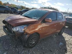 Mitsubishi salvage cars for sale: 2018 Mitsubishi Mirage ES