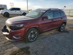 Jeep salvage cars for sale: 2019 Jeep Cherokee Overland