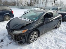 Salvage cars for sale from Copart Central Square, NY: 2012 Honda Civic SI