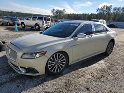 Lincoln salvage cars for sale: 2018 Lincoln Continental Select