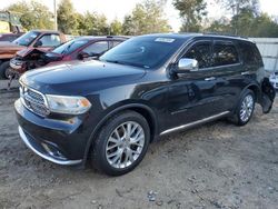 Salvage cars for sale from Copart Midway, FL: 2015 Dodge Durango Citadel