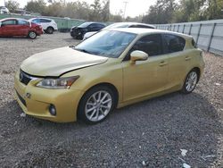 Lexus salvage cars for sale: 2011 Lexus CT 200