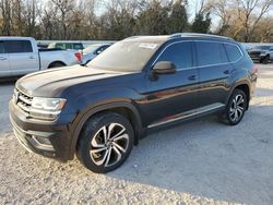 Salvage cars for sale from Copart Oklahoma City, OK: 2019 Volkswagen Atlas SEL Premium