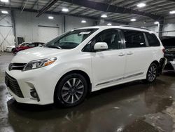 Toyota Sienna xle salvage cars for sale: 2019 Toyota Sienna XLE