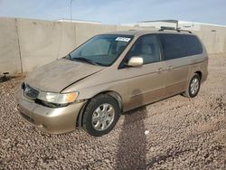 Honda Odyssey exl salvage cars for sale: 2002 Honda Odyssey EXL