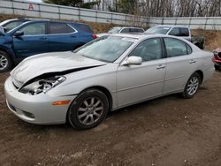 Lexus salvage cars for sale: 2002 Lexus ES 300