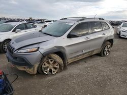 Jeep Cherokee salvage cars for sale: 2017 Jeep Cherokee Trailhawk